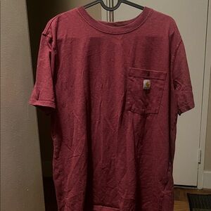 Carhartt Men's Short Sleeve Tee in Deep Red